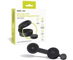 Mobile Origin 3 viename Qi2 25 W sulankstomas magnetinis įkrovimo padėkliukas PW34, juodas