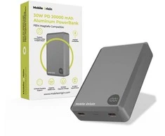 Mobile Origin 30 W PD 20000 mAh aliuminio išorinis akumuliatorius PB14, suderinamas su MagSafe