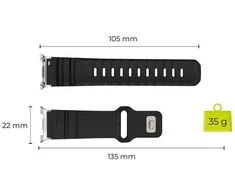 Mobile Origin Easy Strap Galaxy Watch 8 juodas