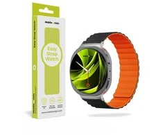 Mobile Origin Easy Strap magnetinis dirželis Galaxy Watch 8 juodas/oranžinis
