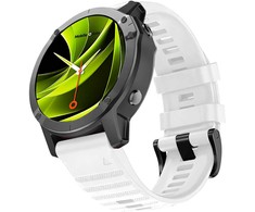 Mobile Origin Easy Strap silikoninis dirželis, skirtas Garmin ES2, 20 mm, baltas