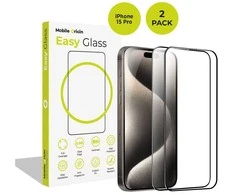 Mobile Origin „EasyGlass iPhone 15 Pro“, 2 vnt. pakuotė