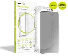 Mobile Origin EasyGlass Privacy su aplikatoriumi, skirta iPhone 16 Pro Max/17 Pro Max