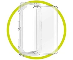 Mobile Origin EasyGlass su aplikatoriumi iPhone 11/XR, 2 vienetų pakuotė