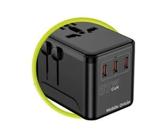 „Mobile Origin GaN 67W“ kelioninis adapteris PW5 EU/UK/US/AUS, 3x USB-C + USB-A