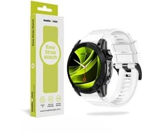 Mobile Origin Lengvai keičiamas QuickFit dirželis, skirtas Garmin ES2, 26 mm, baltas