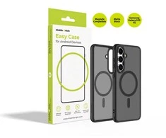 Mobile Origin Lengvas dėklas, MagSafe, matinė juoda - Samsung Galaxy S25 FE
