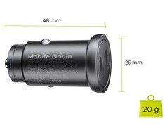 Mobile Origin Metalinis automobilinis įkroviklis 30 W, CA13 - 2 x USB-C