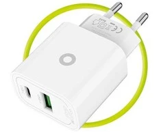 Mobile Origin PD20W sieninis įkroviklis MO12, 1 USB-A + 1 USB-C