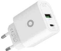 Mobile Origin PD20W sieninis įkroviklis MO12, 1 USB-A + 1 USB-C