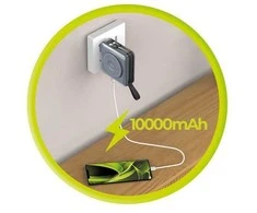 Mobile Origin nešiojamas įkroviklis ir kelioninis įkroviklis, „Lightning“ / USB-C laidas, suderinamas su „MagSafe“ / „AW“ / „iPhone“, pilkas