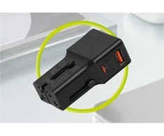 „Mobile Origin“ kelioninis adapteris 25 W, ES/JAV/JK/AU, baltas