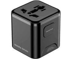 Mobile Origin Universalus kelioninis adapteris PW30 EU/UK/US/AUS juodas
