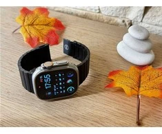 „Mobile Origin Watch“ titano dirželis, juodas - „Apple Watch“ 49 mm / 46 mm / 45 mm / 44 mm / 42 mm