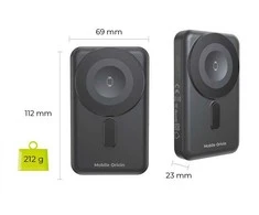 Mobile Origin belaidis magnetinis įkroviklis 10000 mAh, USB-C ir „Lightning“ laidas PB11