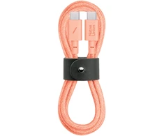 Native Union diržinis kabelis (USB-C - USB-C) 1,2 m, abrikosinis