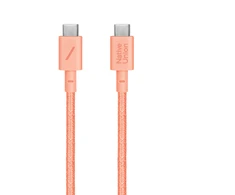 Native Union diržinis kabelis (USB-C - USB-C) 1,2 m, abrikosinis