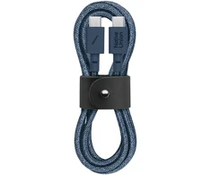 Native Union kabelis su dirželiu (USB-C - USB-C) 1,2 m, tamsiai mėlynas