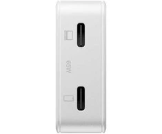 Native Union kišeninis GaN kroviklis PD 65W (2x USB-C), baltas