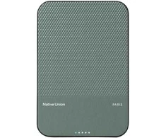 „Native Union (Re)Classic Qi2“ išorinė baterija – 5000 mAh magnetinė išorinė baterija, suderinama su „MagSafe“ ir „Qi2“, 15 cm USB-C – pridedamas USB-C laidas (žalios spalvos)