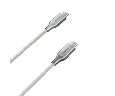 Nomad Kevlaro laidas, USB-C į USB-C, 1.5m, baltas