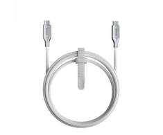 Nomad Kevlaro laidas, USB-C į USB-C, 1.5m, baltas