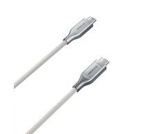 Nomad Kevlaro laidas, USB-C į USB-C, 1.5m, baltas