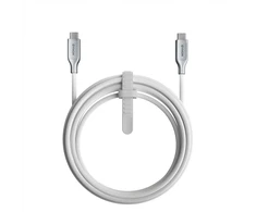 Nomad Kevlar laidas, USB-C į USB-C, 3.0m, baltos spalvos