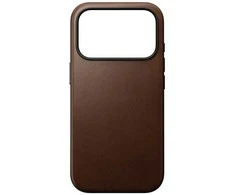 Dėklas Nomad Modern Odinis dėklas, ruda - iPhone 17 Pro