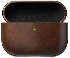 „Nomad“ modernus odinis dėklas, kaimiško stiliaus rudas (Horween) – „Airpods Pro 3“