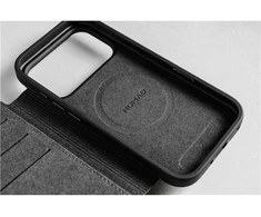Dėklas Nomad Modern Leather Folio, ruda - iPhone 17 Pro