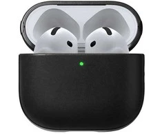 Nomad modernus odinis dėklas, juodas – „Airpods 4“