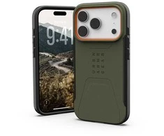 Urban Armor Gear Dėklas UAG Civilian Magsafe,Olive/Oranžinis - iPhone 17 Pro