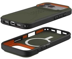 Urban Armor Gear Dėklas UAG Civilian Magsafe,Olive/Oranžinis - iPhone 17 Pro