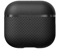 Pitaka Aramid Fiber Magnetic Case, juodas/pilka - AirPods 4