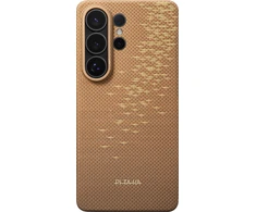 Dėklas Pitaka Edge Case, Auksinis žvilgesys (Aaron Button) - Samsung Galaxy S26 Ultra