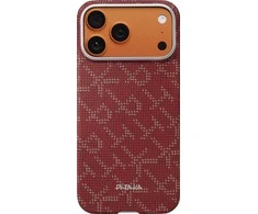 Pitaka Itin plonas dėklas, Monograma-auksinė/raudona - iPhone 17 Pro Max