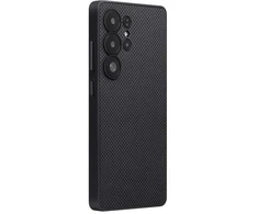 Dėklas Pitaka PIN Button Case, Juodas/Pilkas Plain - Samsung Galaxy S25 Ultra