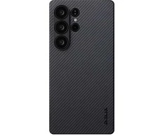 Dėklas Pitaka Ultra-Slim Case, Juodas/Pilkas Twill - Sansung Galaxy S25 Ultra
