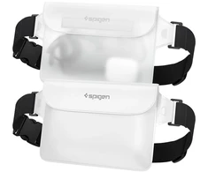 Spigen Aqua Shield vandeniui atspari juosmens rankinė A620, 2 vnt., sniego baltos spalvos