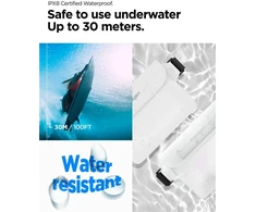Spigen Aqua Shield vandeniui atspari juosmens rankinė A620, 2 vnt., sniego baltos spalvos