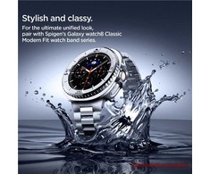 Spigen Bezel Tune Pro (Pilot), sidabrinis - Samsung Galaxy Watch 8 Classic 46mm