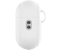 Spigen Silikoninis dėklas Silicone Fit baltas + pilkas dirželis - AirPods Pro (2-os kartos)