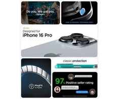 Dėklas Spigen Classic C1 MagSafe, bondi mėlynas - iPhone 16 Pro