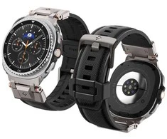 Spigen DuraPro Armor, juodas - Samsung Galaxy Watch 8 46mm/44mm/40mm
