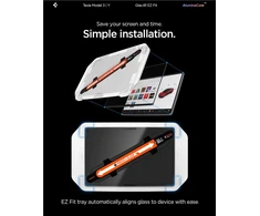 Spigen EZ Fit Skaidrus (15.4"/1 vnt.) - Tesla Model Y (2025/2026)/Model 3 (2024/2025/2026)