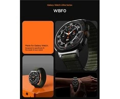 „Spigen Fabric Band“ (su lipduku), žalias - „Samsung Galaxy Watch Ultra 47mm“