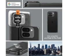 „Spigen Glass tR EZ Fit Optik“ 2 vnt., krištolo skaidrumo – „Google Pixel 9 Pro Fold“