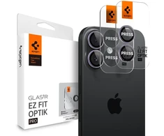 Spigen Glass tR EZ Fit Optik Pro 2 Pack, violetinė - iPhone 17