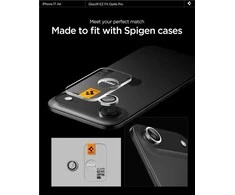 Spigen Glass tR EZ Fit Optik Pro 2 Pack, sidabrinis - iPhone Air